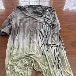 Casual Olive Gradient Men's Long Sleeve Tee